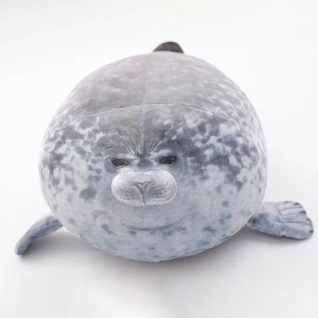 Marine Seal Stuffed Animal 60cm 24in Gray