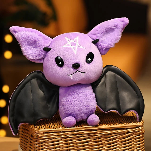Cute Halloween Bat Stuffed Animal Purple