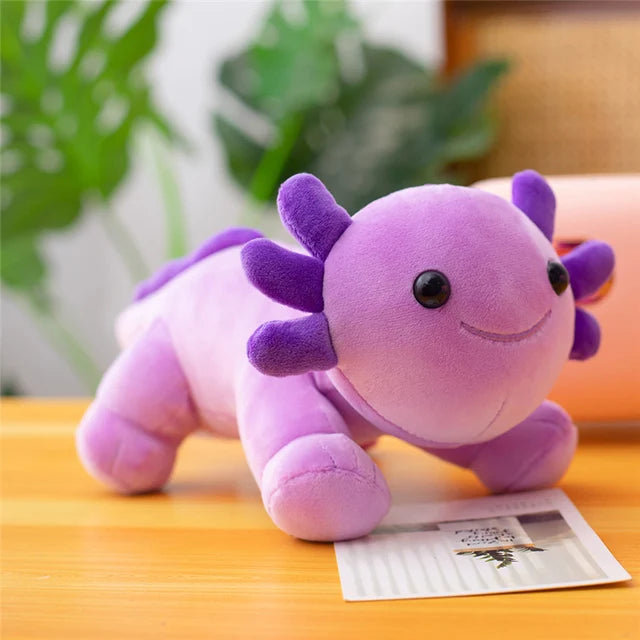 Axolotl Plush Stuffed Animal Purple
