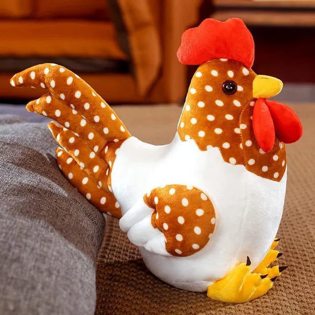 Big Chicken Stuffed Animal Brown