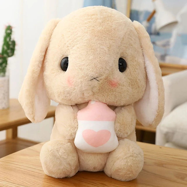 Big Ear Bunny Stuffed Animal 22CM 9in Feeding bottle