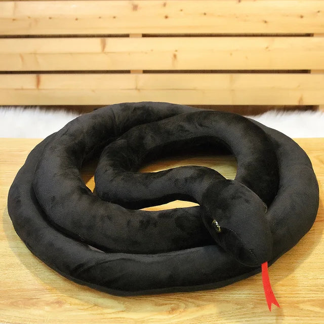 Big Snake Stuffed Animal black