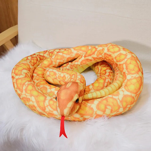 Big Snake Stuffed Animal gold