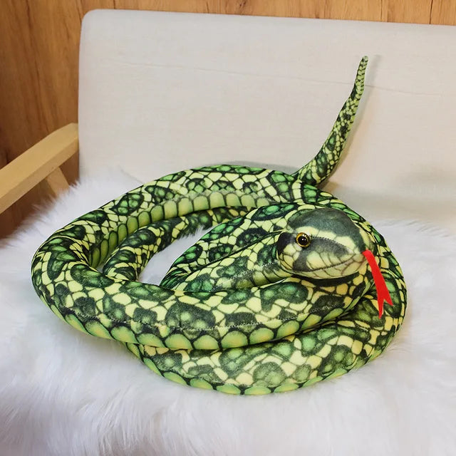 Big Snake Stuffed Animal green