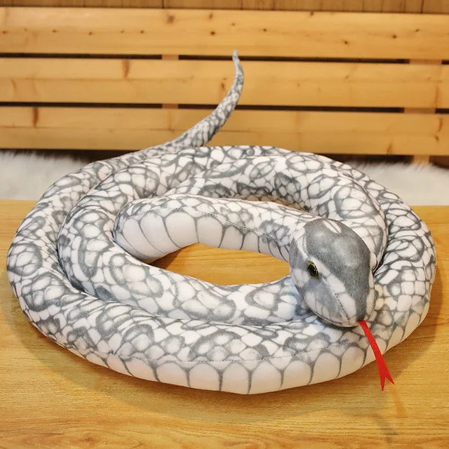 Big Snake Stuffed Animal gray
