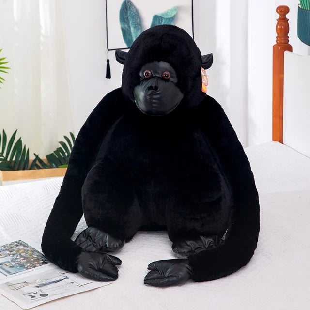 Black and Brown Gorilla Stuffed Animal 55cm 22in black