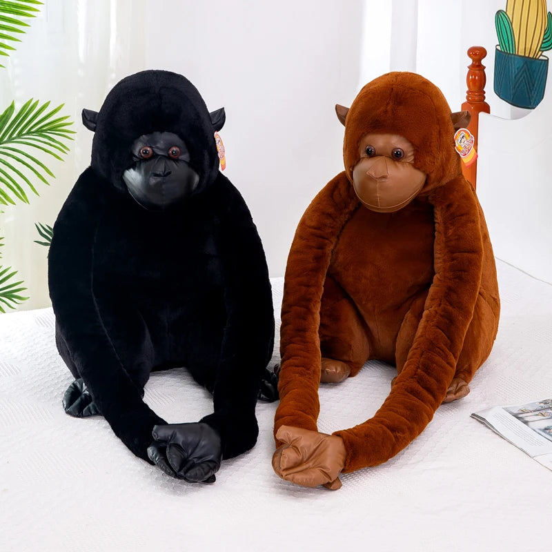 Black and Brown Gorilla Stuffed Animal
