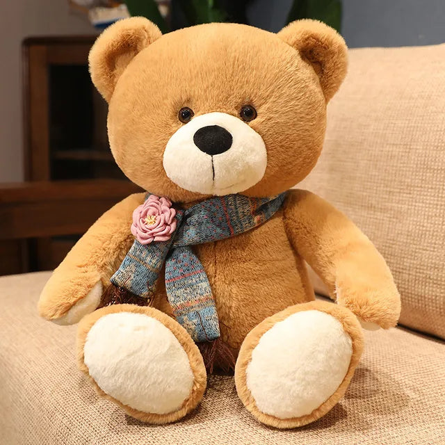 Brown Bear Stuffed Animal 80cm 32in Yellow