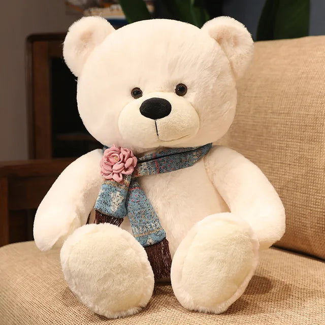 Brown Bear Stuffed Animal 80cm 32in White