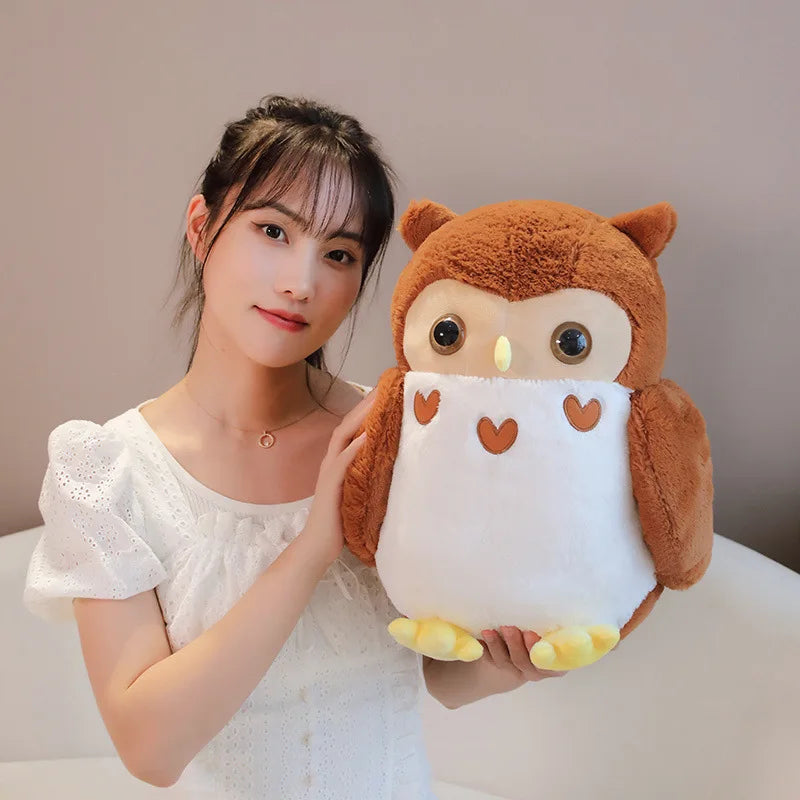 Brown Owl Stuffed Animal 30cm 12in Brown