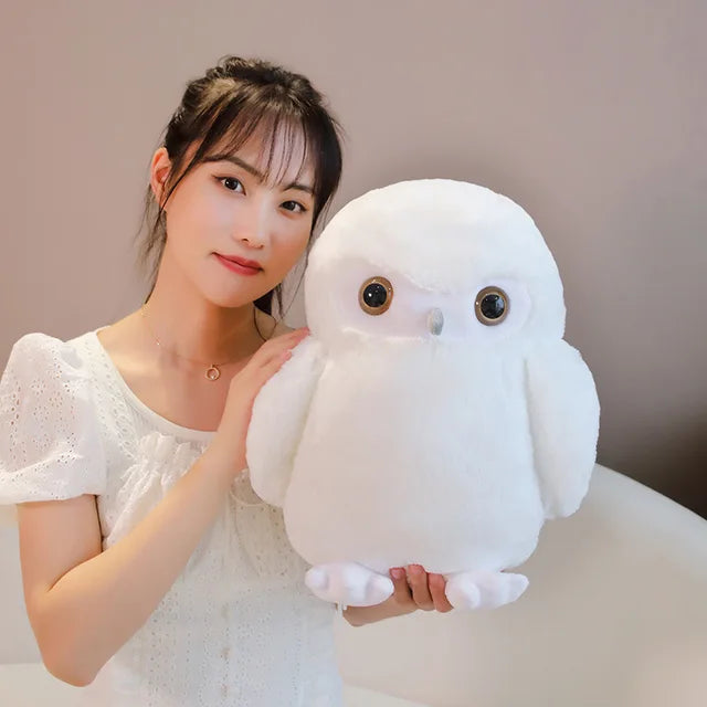 Brown Owl Stuffed Animal 30cm 12in White