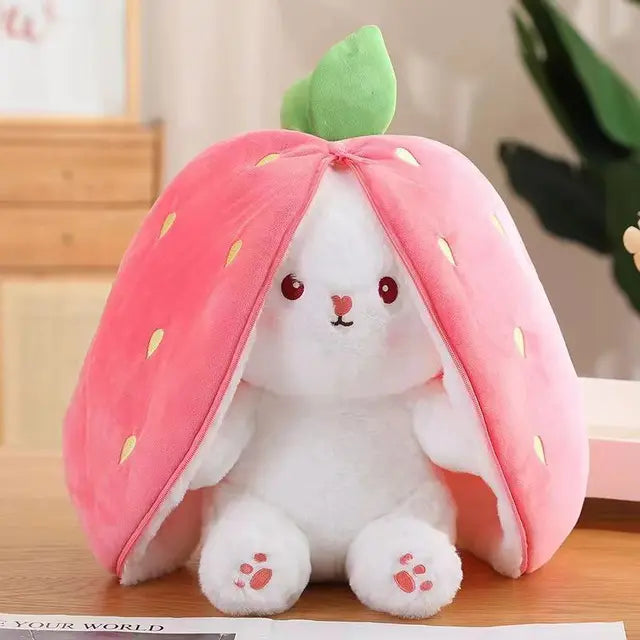 Carrot Bunny Rabbit Stuffed Animal Strawberry