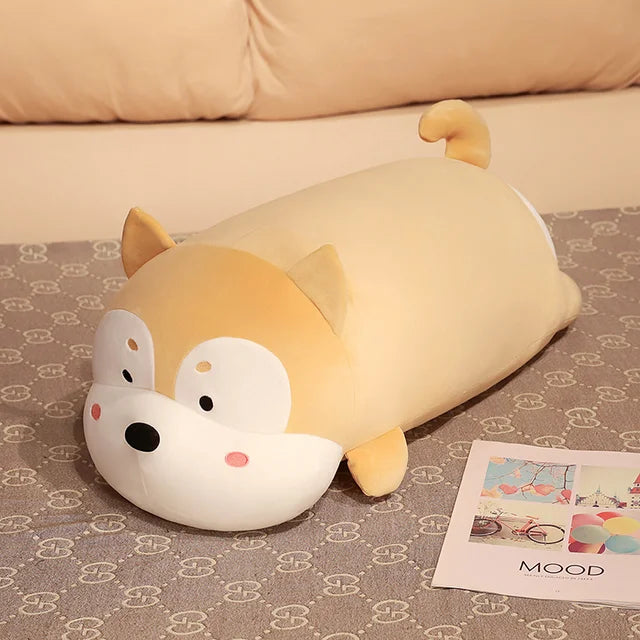 Chubby Dog Stuffed Animal 65cm 26in Brown