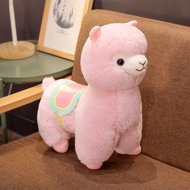 Colorful Llama Stuffed Animal Pink