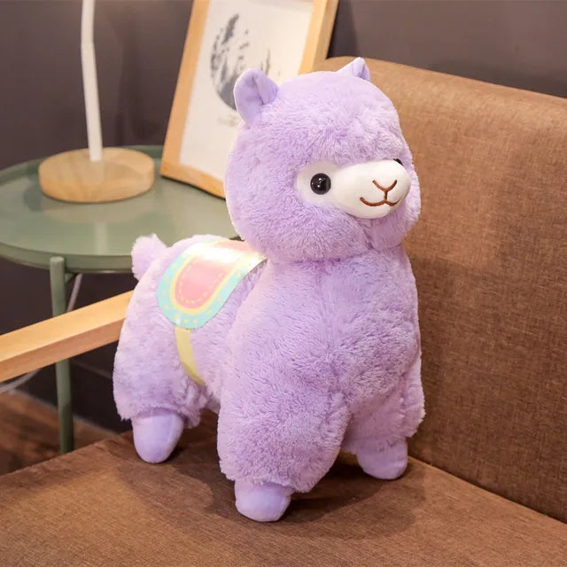 Colorful Llama Stuffed Animal Purple