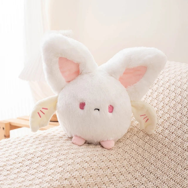 Cute Bat Stuffed Animal White