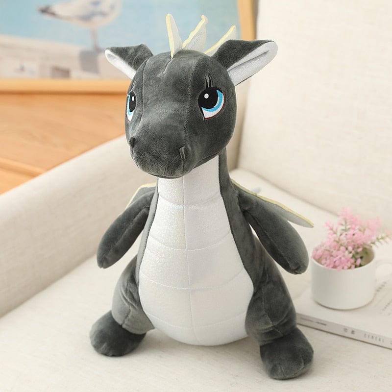 Cute Dragon Stuffed Animal Grey