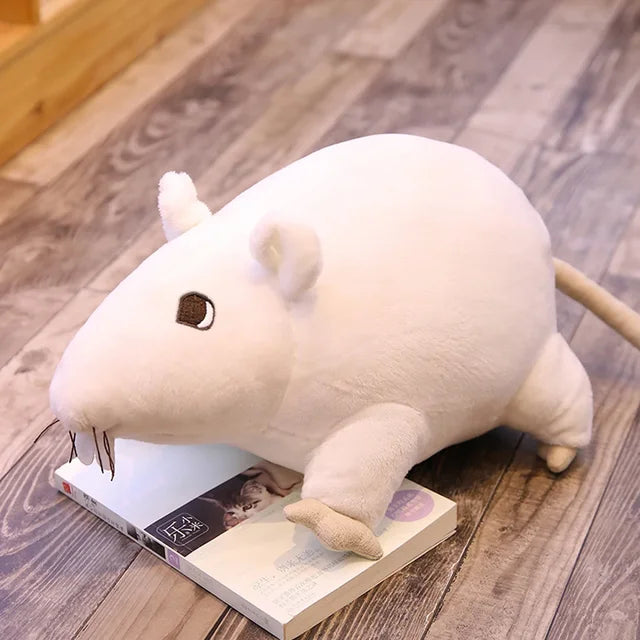 Cute Rat Stuffed Animal White 20cm 8in