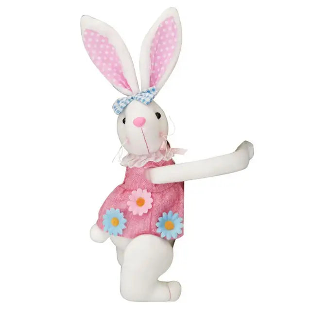 Easter Bunny Stuffed Animal Pink 42cm 17in