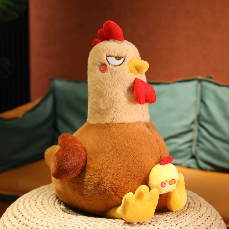 Fluffy Chicken Stuffed Animals Brown