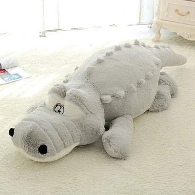 Giant Alligator Stuffed Animal Gray