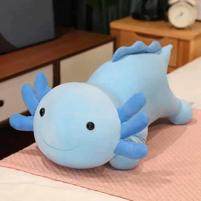 Giant Axolotl Stuffed Animal 60cm 24in Blue