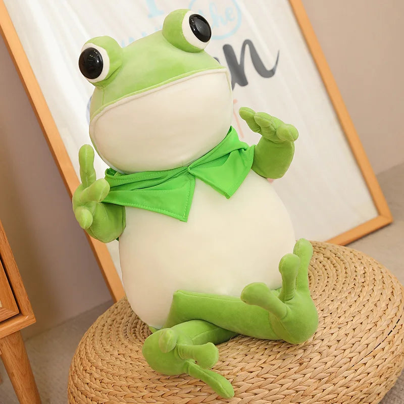 Green Frog Stuffed Animal