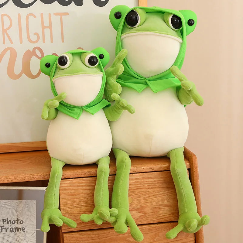Green Frog Stuffed Animal