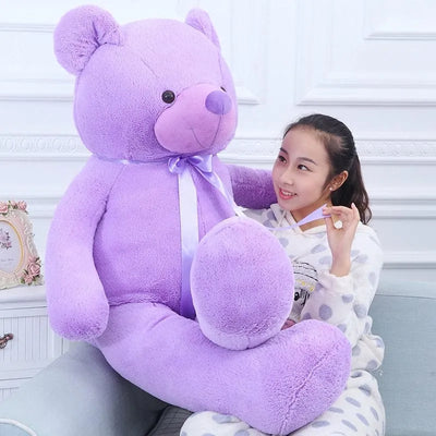 Huge Purple Bear Stuffed Animal 120cm 47in