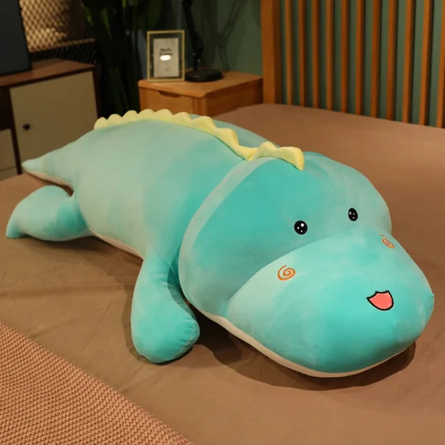 Kawaii Dinosaur Stuffed Animal 120cm 47in blue