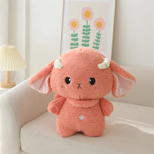Kawaii Lamb Stuffed Animal Red 38cm 15in