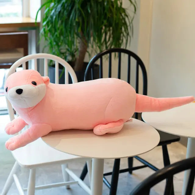 Large Otter Stuffed Animal 40cm 16in Pink