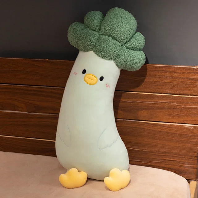 Long Vegetable Stuffed Animal broccoli