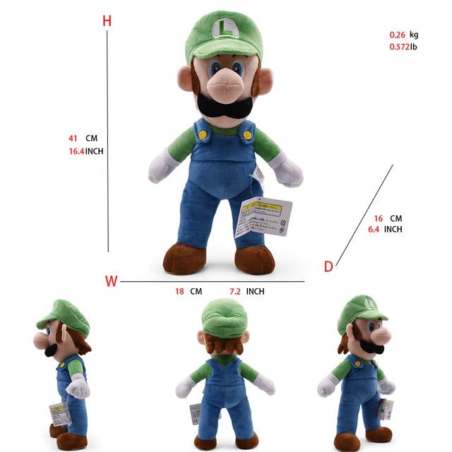 Mario Bros Stuffed Animal luigi