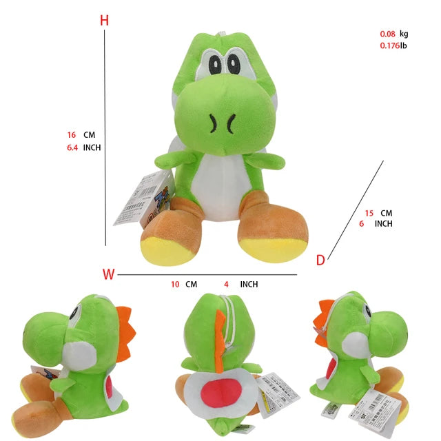 Mario Bros Stuffed Animal Yoshi Green