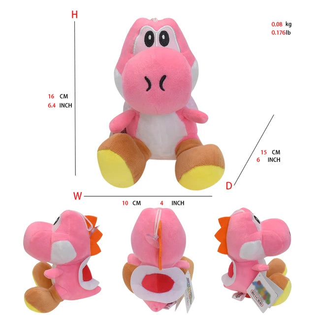 Mario Bros Stuffed Animal Yoshi Pink