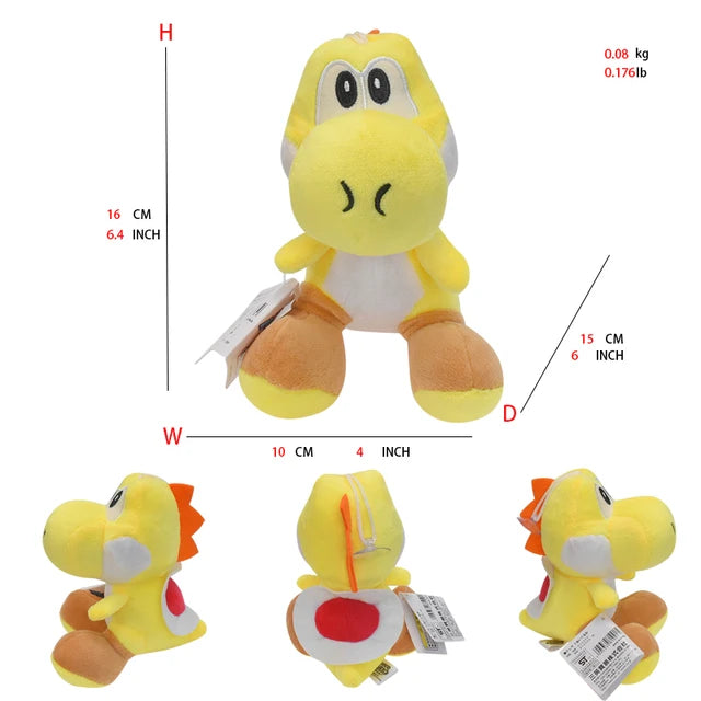Mario Bros Stuffed Animal Yoshi Yellow