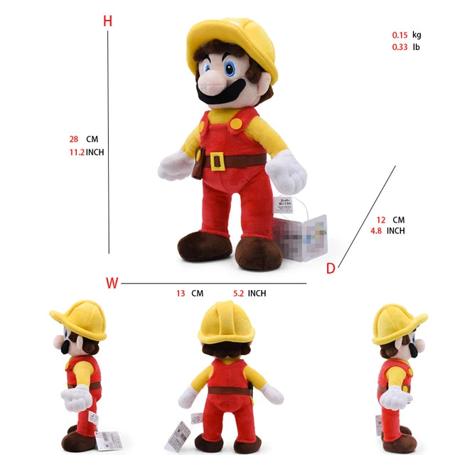 Mario Bros Stuffed Animal Mario worker