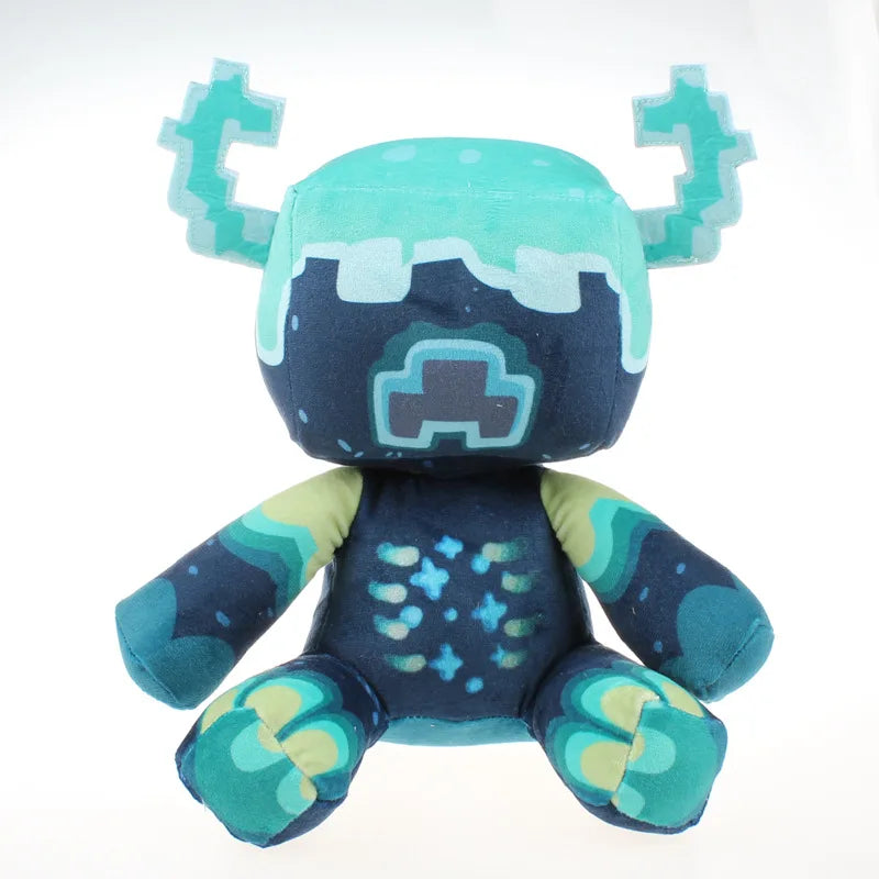 Minecraft Frog Plush Stuffed Animal Blue Warden 20cm 8in