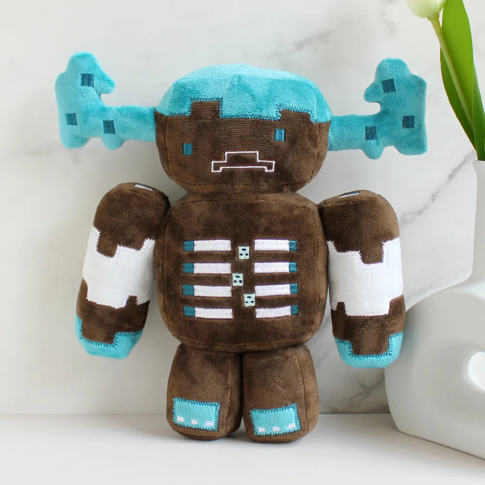 Minecraft Frog Plush Stuffed Animal Brown Warden 20cm 8in