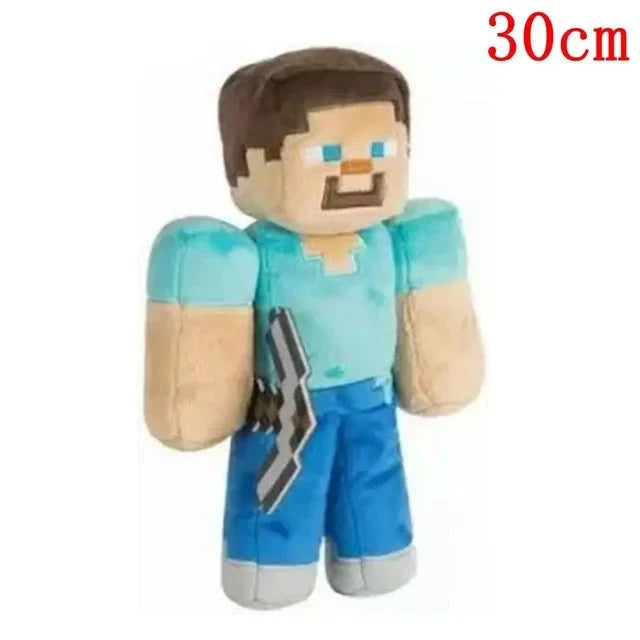 Minecraft Plushie Stuffed Animal Steve with Pickaxe