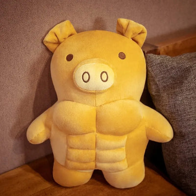 Muscular Pig Stuffed Animal