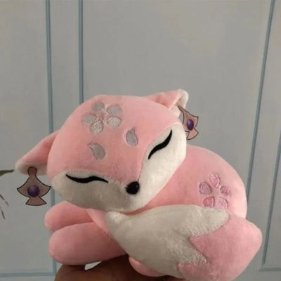 Pink Fox Stuffed Animal