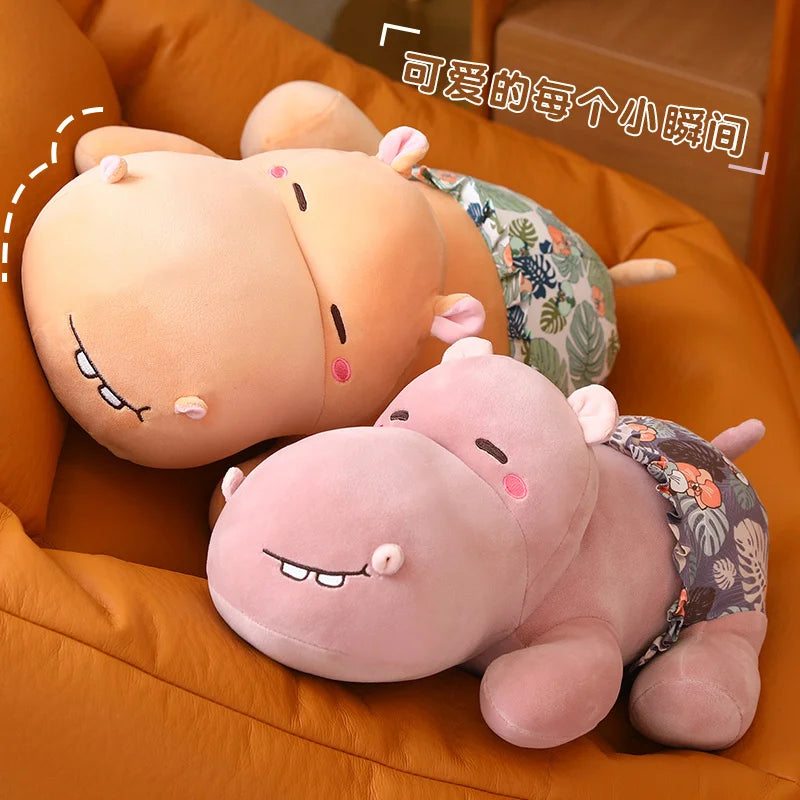 Pink Hippo Stuffed Animal
