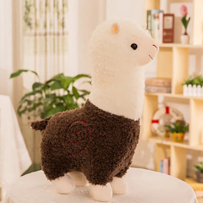 Plush Llama Stuffed Animal Brown 25cm 10in