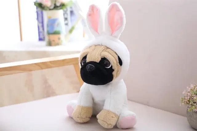Pug Dog Stuffed Animal Rabbit 20cm 8in