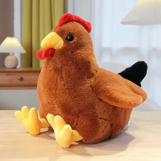Rooster Stuffed Animal Brown 30cm 12in