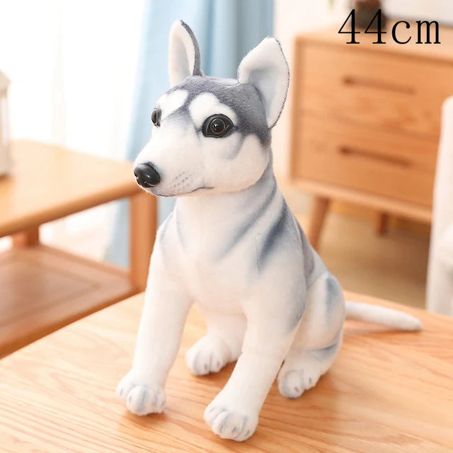 Siberian Husky Dog Stuffed Animal 44cm 17in sit