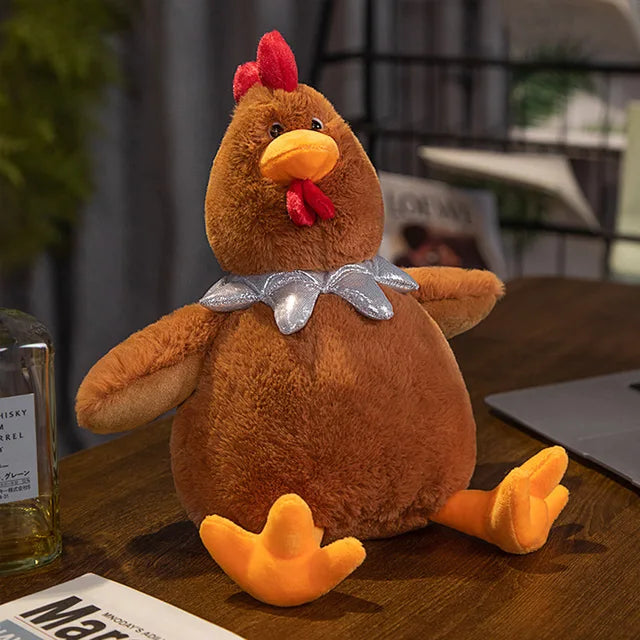 Small Chicken Stuffed Animal Brown 25cm 10in