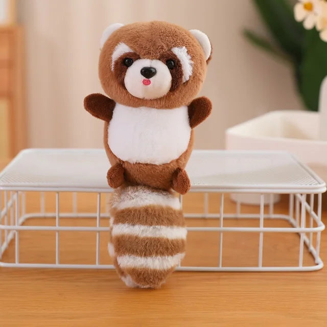 Small Raccoon Stuffed Animal 20cm 8in Chocolate